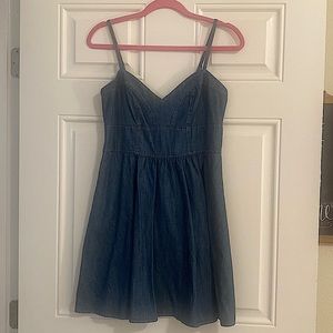 Express stretchy jean-like dress